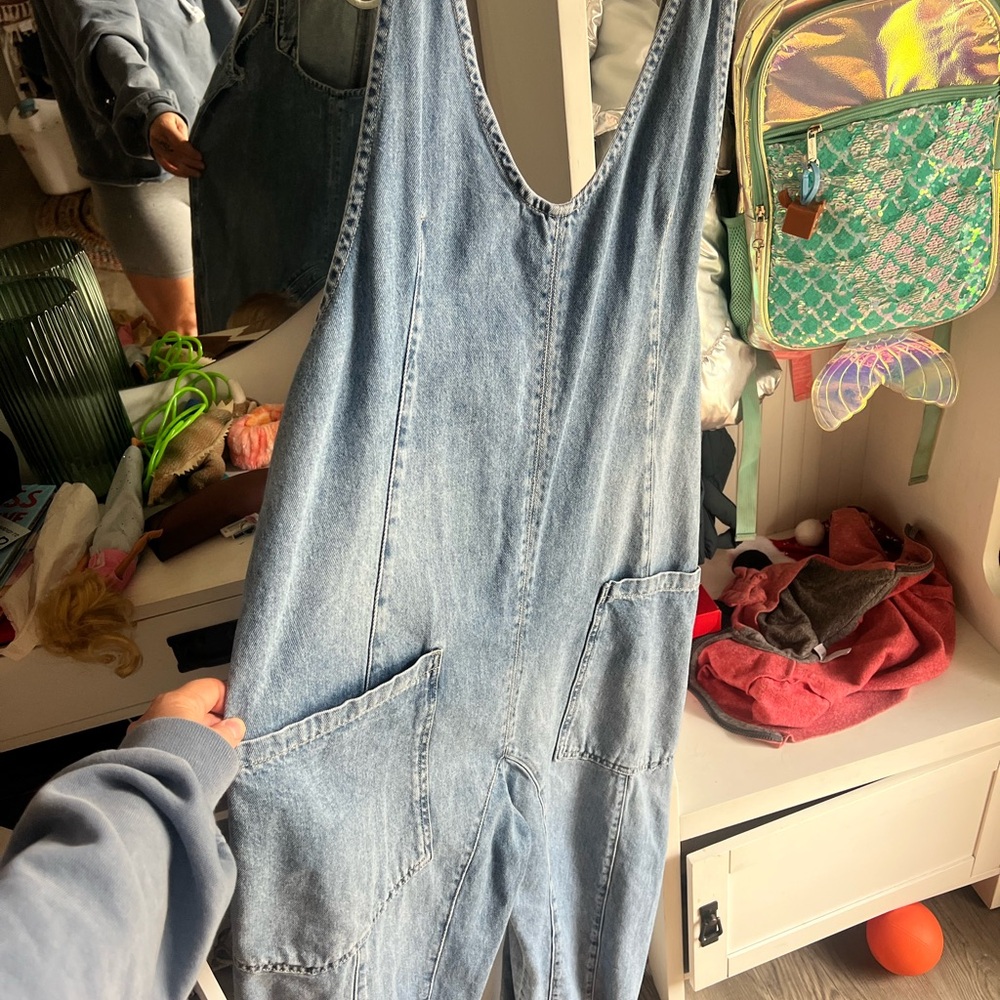 We The Free Light High Roller Jumpsuit size Medium